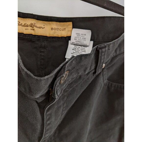 Eddie Bauer Bootcut Jeans Women's Sz 10 (MEAS 31 X 27) Black 100% Cotton - Picture 3 of 10
